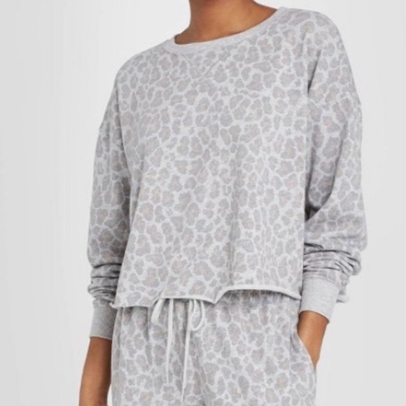 Colsie Tops - French terry cropped sweatshirt